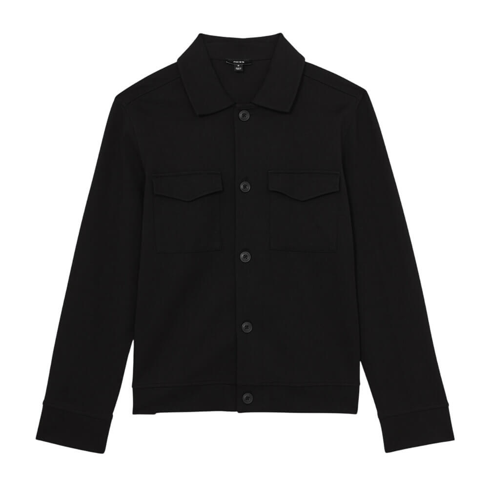 REISS Finley Twill Twin-Pocket Overshirt